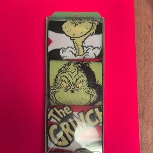 The Grinch Novelty Sock Trio - Green, Black, Red